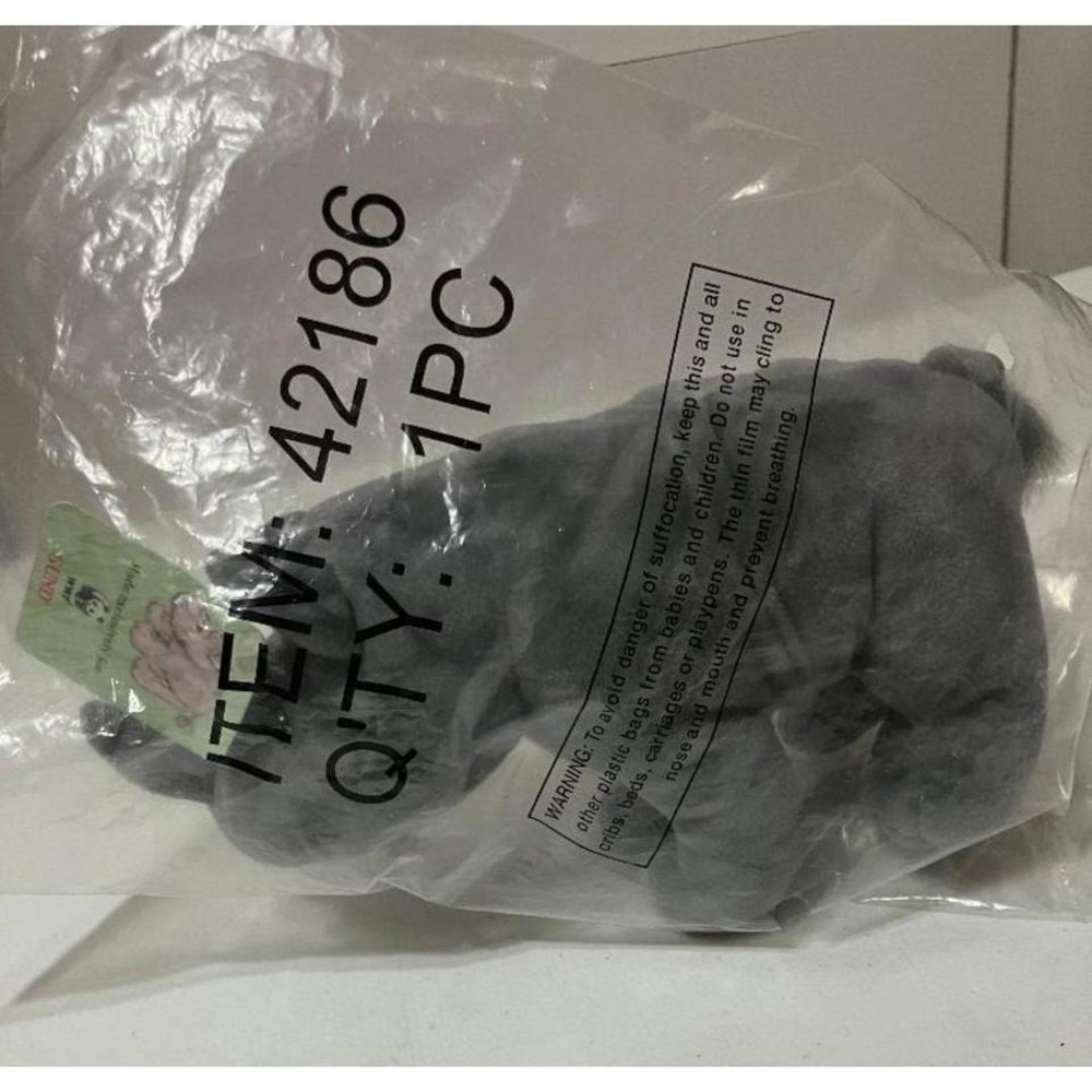 NEW Gund WWF Grey Rhino Stuffed Animal Plush Toy Sealed Original Packaging - Picture 3 of 8